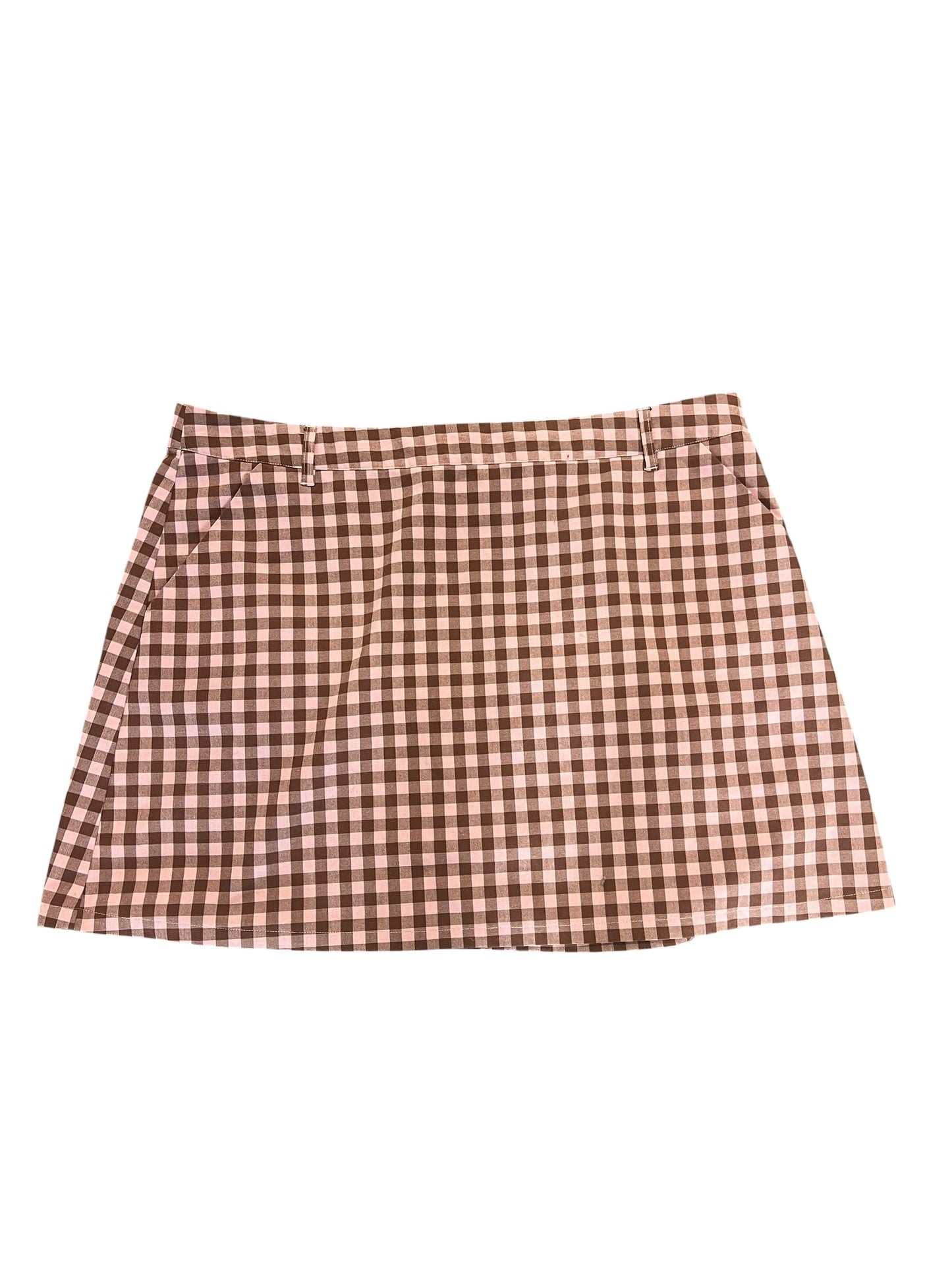 PRINCESS HIGHWAY PINK GINGHAM SKIRT | 20