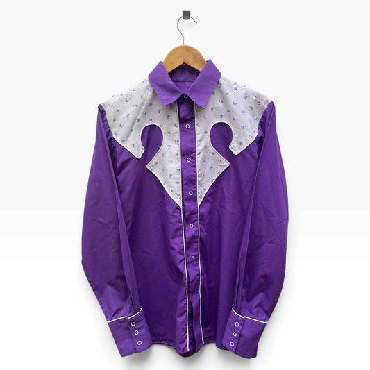 PURPLE WESTERN SHIRT | M