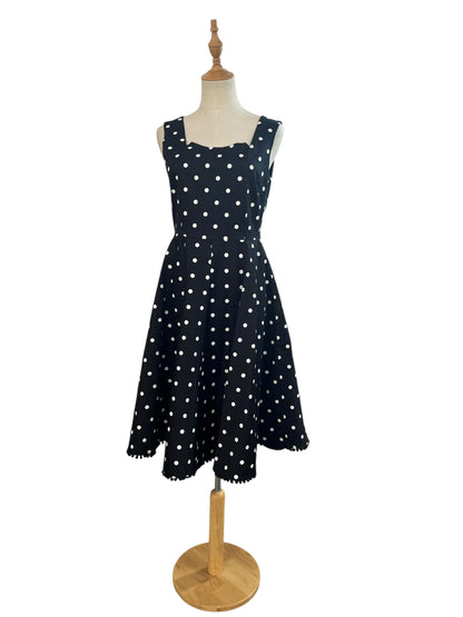 REVIVAL BLACK POLKADOT DRESS | 10