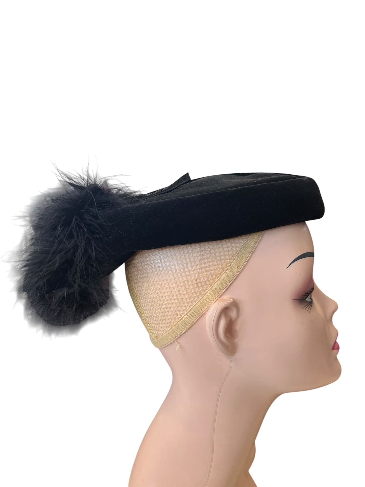 C&A BLACK FEATHER HAT
