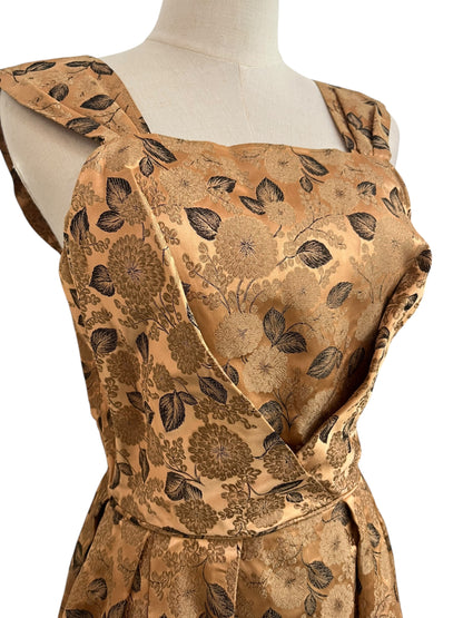 GOLD LEAF PRINT GOWN | 8/10