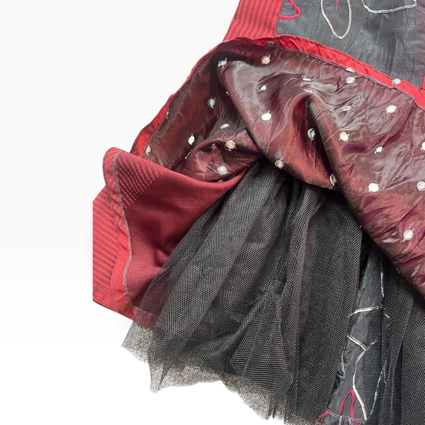 BURGUNDY FISHTAIL SKIRT | 14