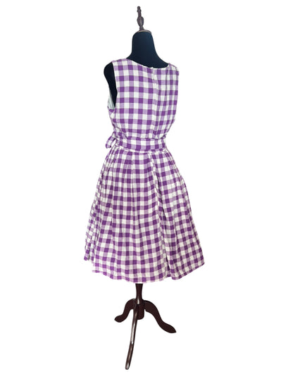 DOLLY & DOTTY PURPLE CHECK DRESS | 12