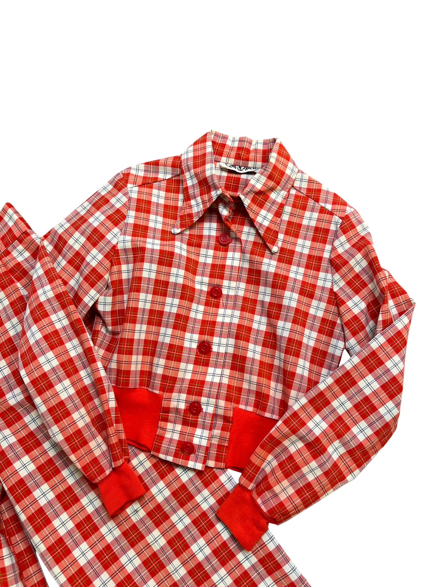 GARLAND ORANGE TARTAN 70S SUIT | 4/6