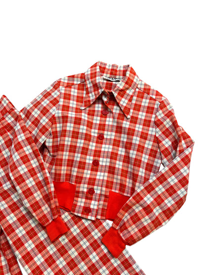 GARLAND ORANGE TARTAN 70S SUIT | 4/6