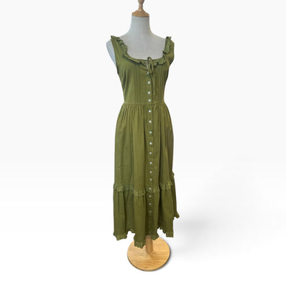 PRINCESS HIGHWAY GREEN TIERED DRESS | 8
