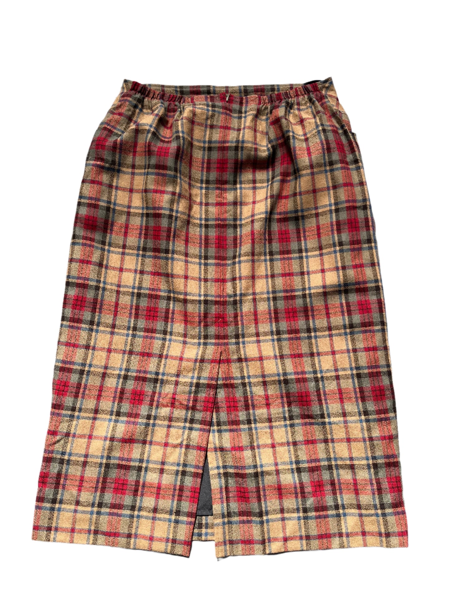 TARTAN PURE WOOL SKIRT sz12