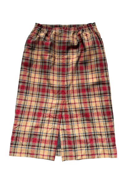 TARTAN PURE WOOL SKIRT sz12