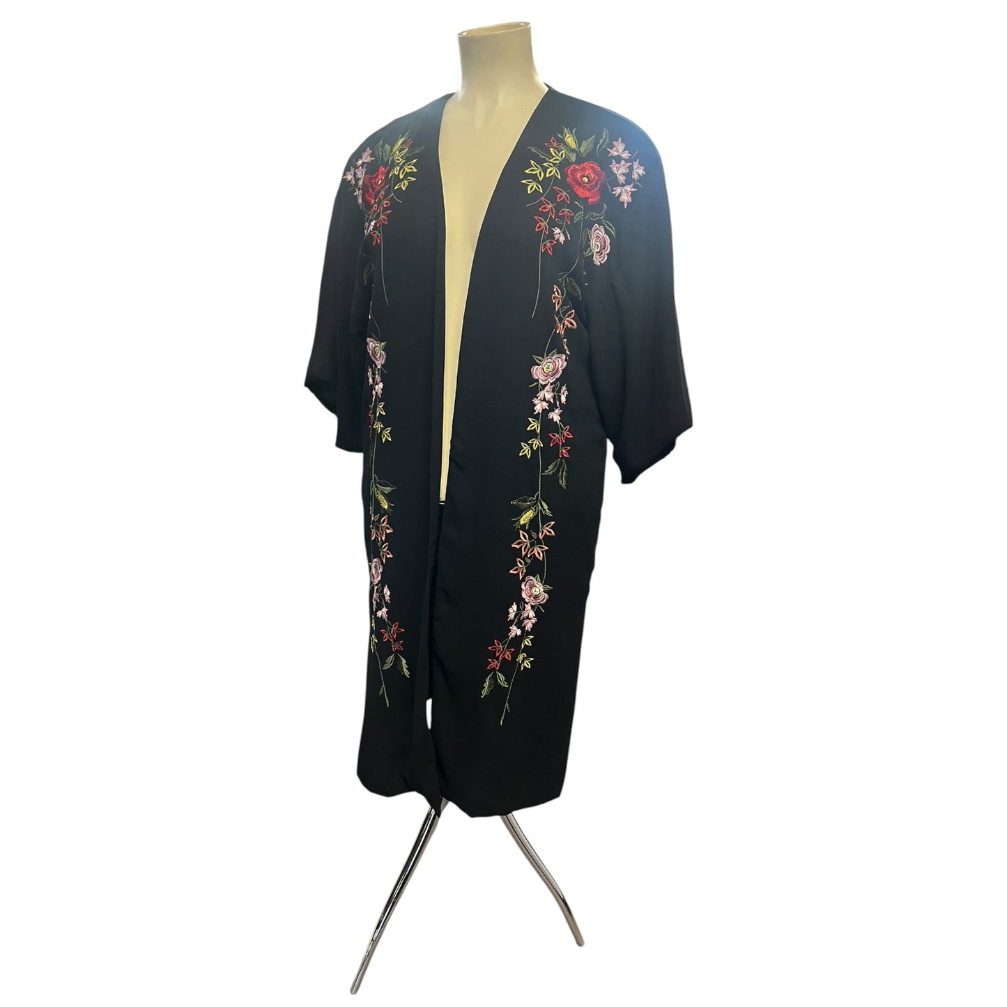 CITY CHIC EMBROIDERED DUSTER COAT | XS/16