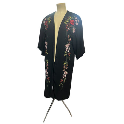 CITY CHIC EMBROIDERED DUSTER COAT | XS/16