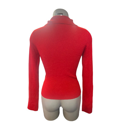 GARAGE RED KNIT JACKET| S