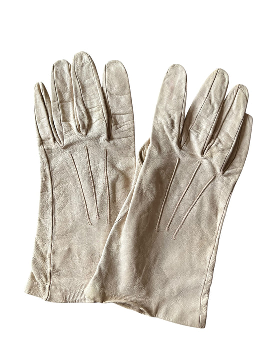 TAN LEATHER GLOVES