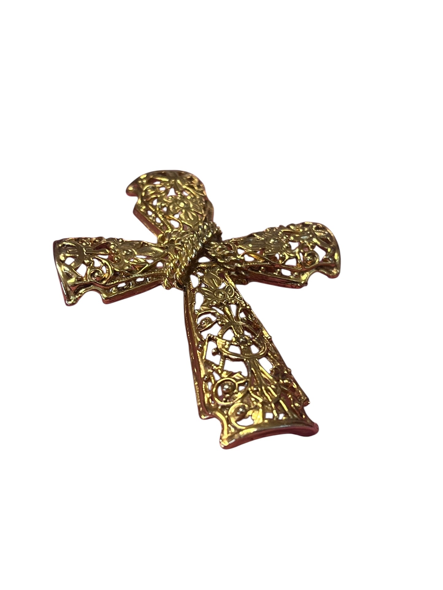 ORNATE CROSS BROOCH