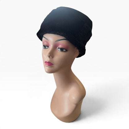 PLUMMER BLACK VELVET HAT