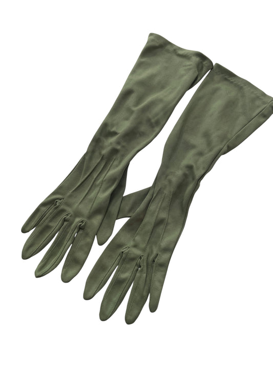 LONG GREEN GLOVES