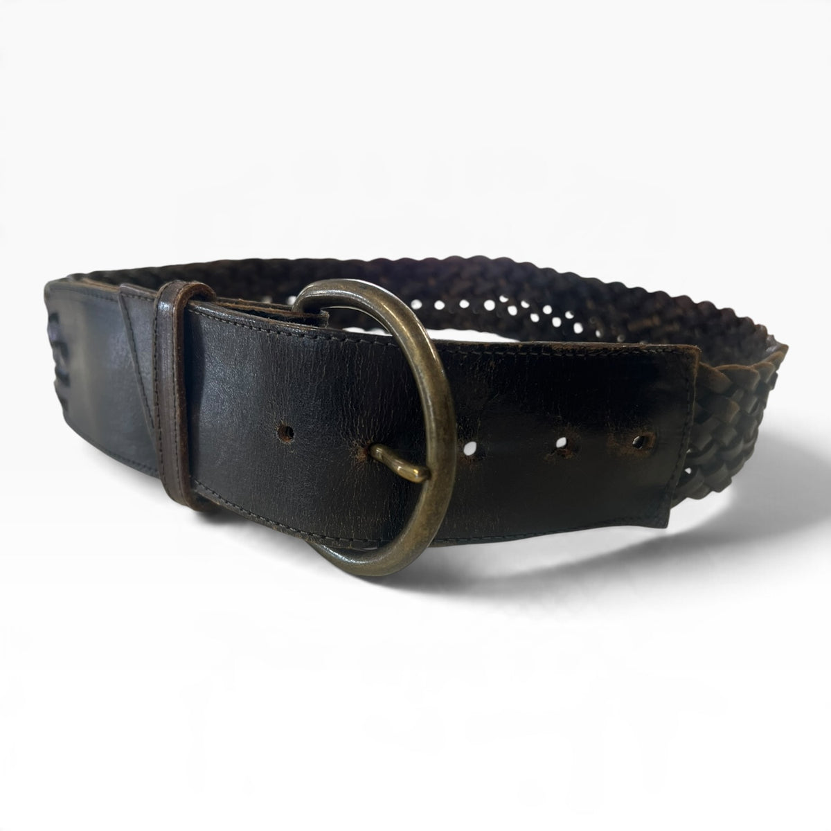 BROWN WEAVE BELT | 80cm