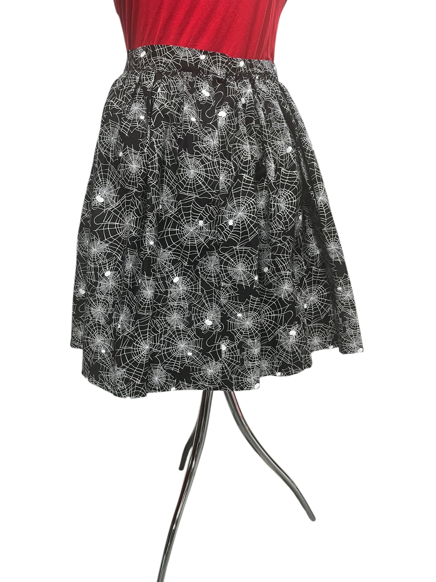BLACK SPIDERWEB SKIRT  | 20