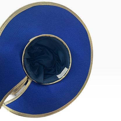 SUSAN ROGERS BLUE & GOLD HAT