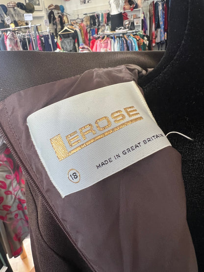 LEROSE BROWN SEQUINED DRESS | 12-14