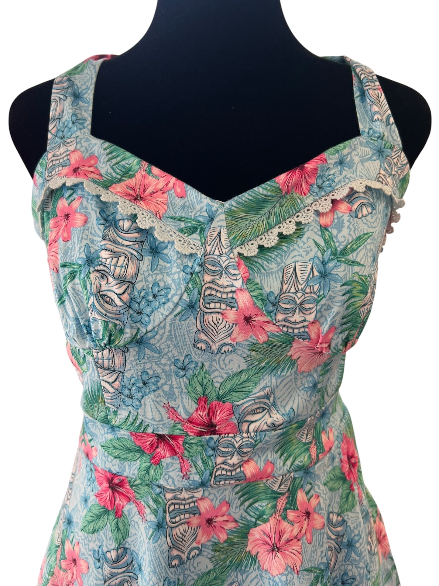 HOT TOPIC HAWAIIAN TIKI DRESS | S