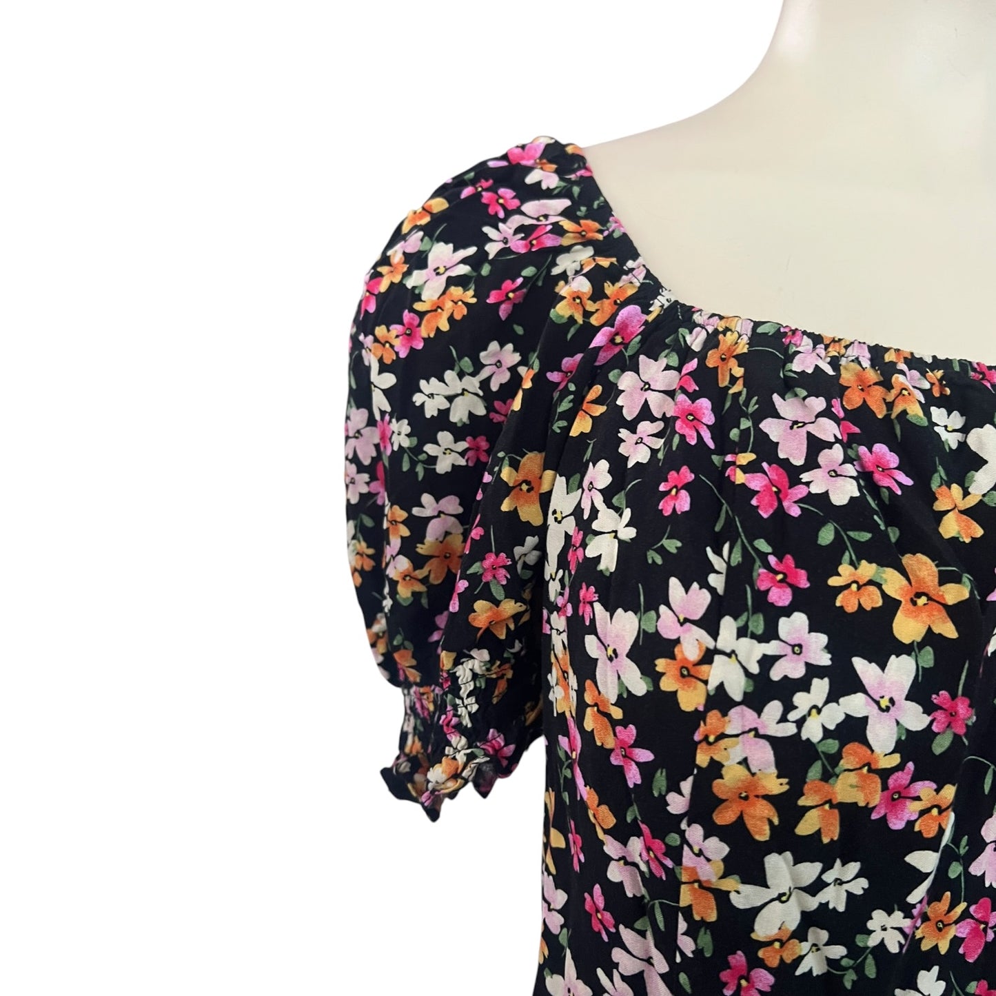 CITY CHIC FLORAL PEASANT TOP | 16
