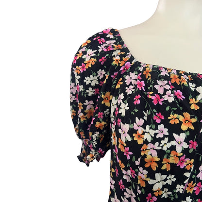 CITY CHIC FLORAL PEASANT TOP | 16