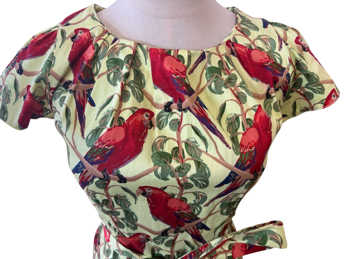 LADY VINTAGE PARROT DRESS | 8