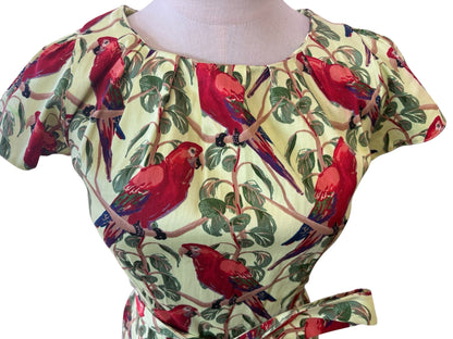 LADY VINTAGE PARROT DRESS | 8