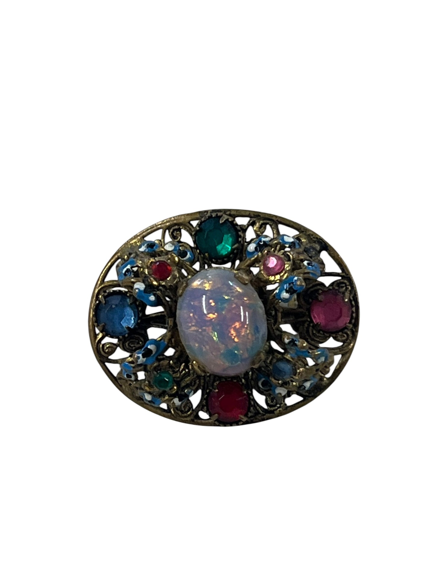 FILIGREE OPAL BROOCH