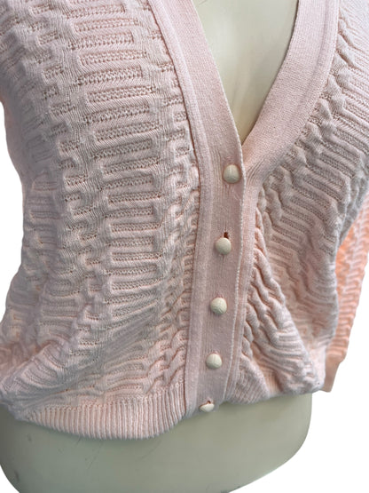 BARCLAY PEACH COTTON CARDIGAN | 16