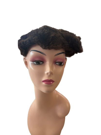 FUR SWIRL HAT
