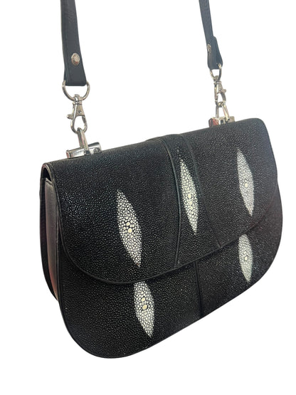 RARE STINGRAY LEATHER SHOULDER BAG