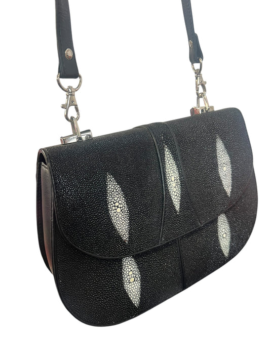 RARE STINGRAY LEATHER SHOULDER BAG