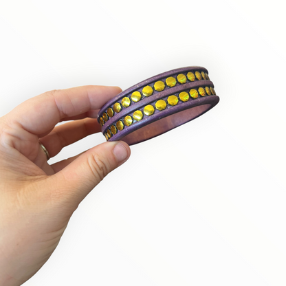 RIVETING PURPLE BANGLE