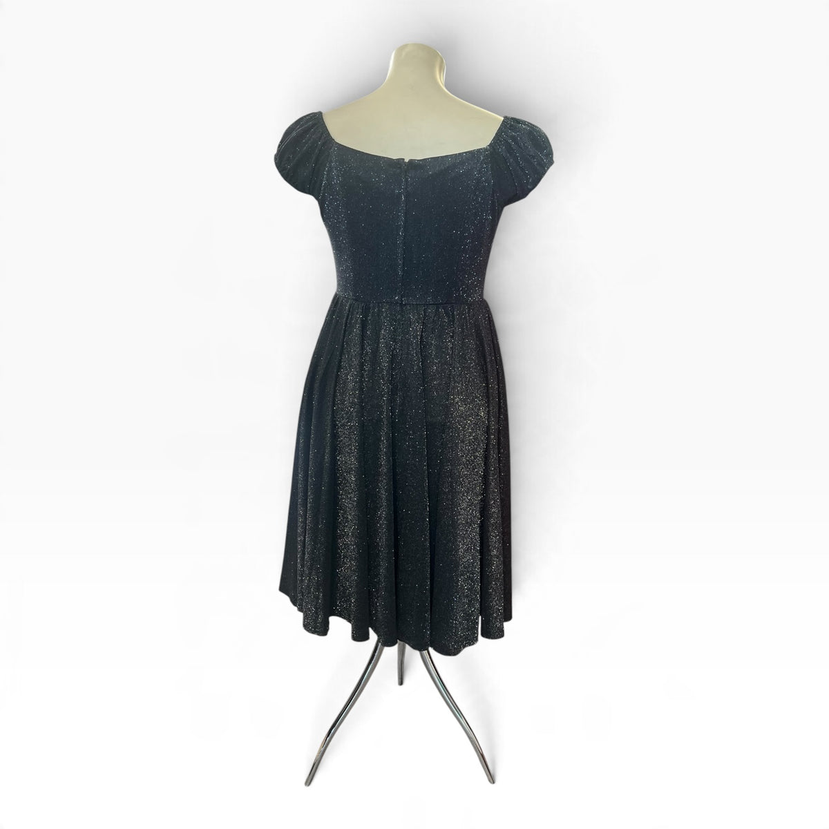 BANNED BLACK GLITTER DRESS | L