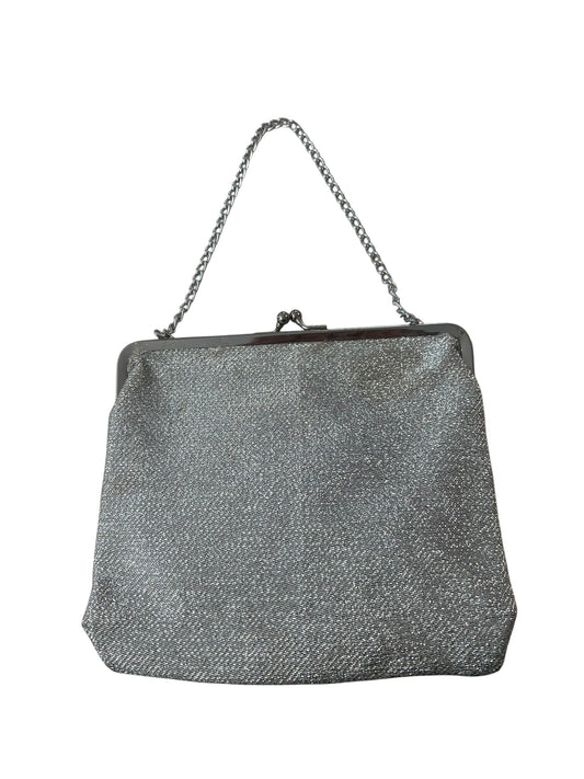 SILVER METALLIC HANDBAG