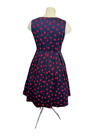 REVIEW NAVY HEART DRESS | 14