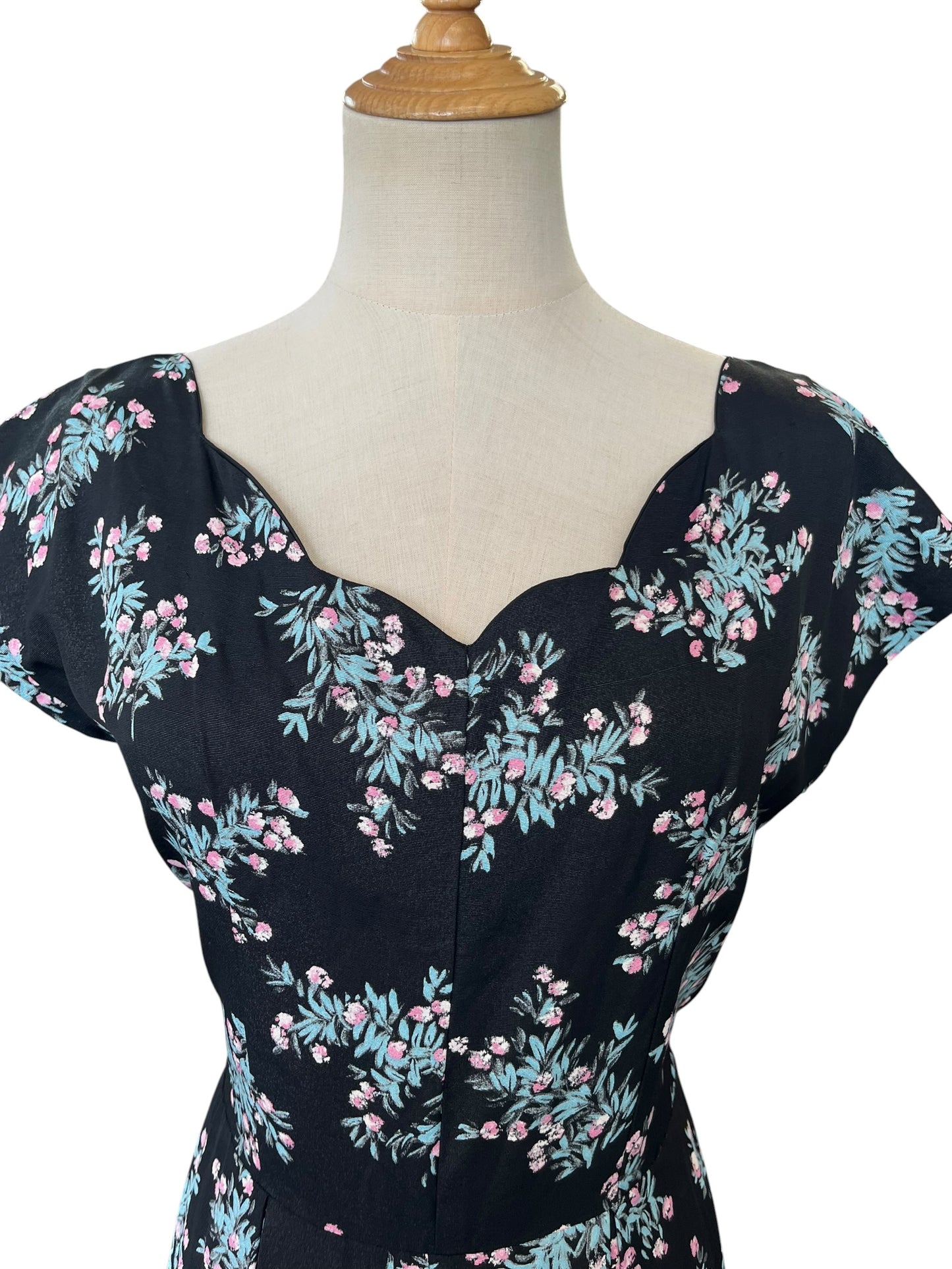 BLUE & PINK VINTAGE DRESS & BOLERO | 10