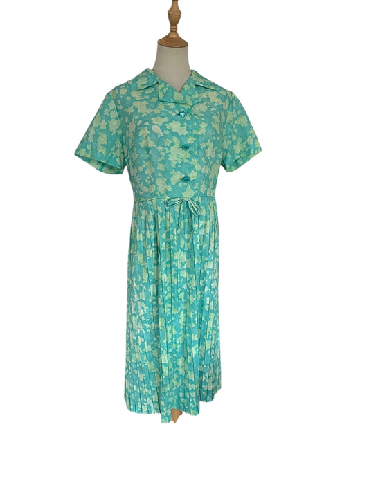 GREEN FLOWER DRESS