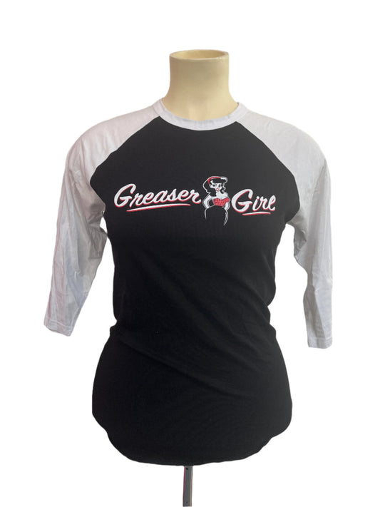 GREASER GIRL LONG SLEEVE TEE SZ L/14