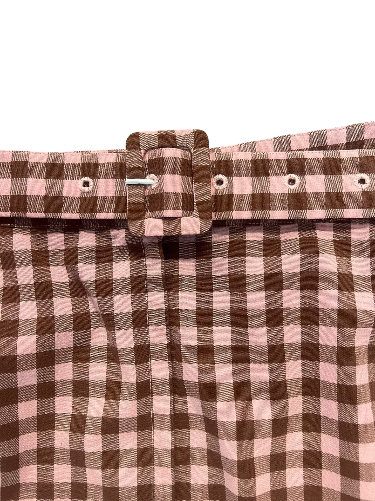 PRINCESS HIGHWAY PINK GINGHAM SKIRT | 20