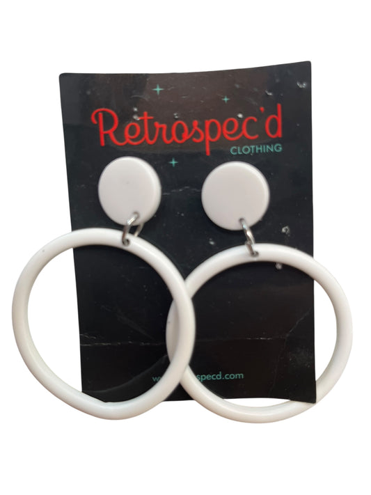 RETROSPECTD WHITE EARRINGS