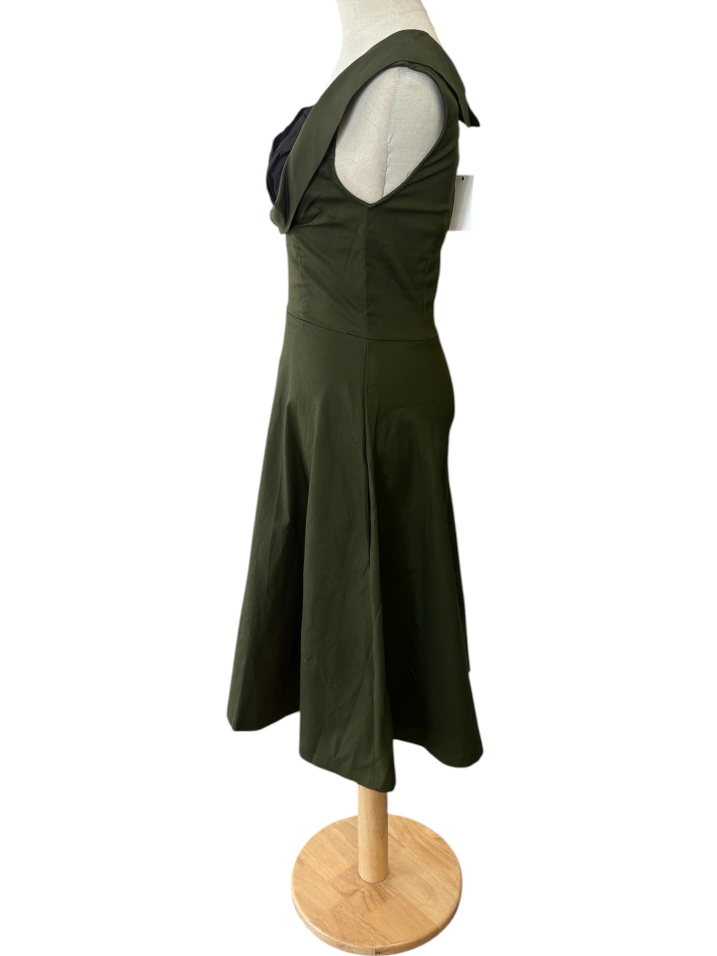 ARMY GREEN DARLENE DRESS | 8