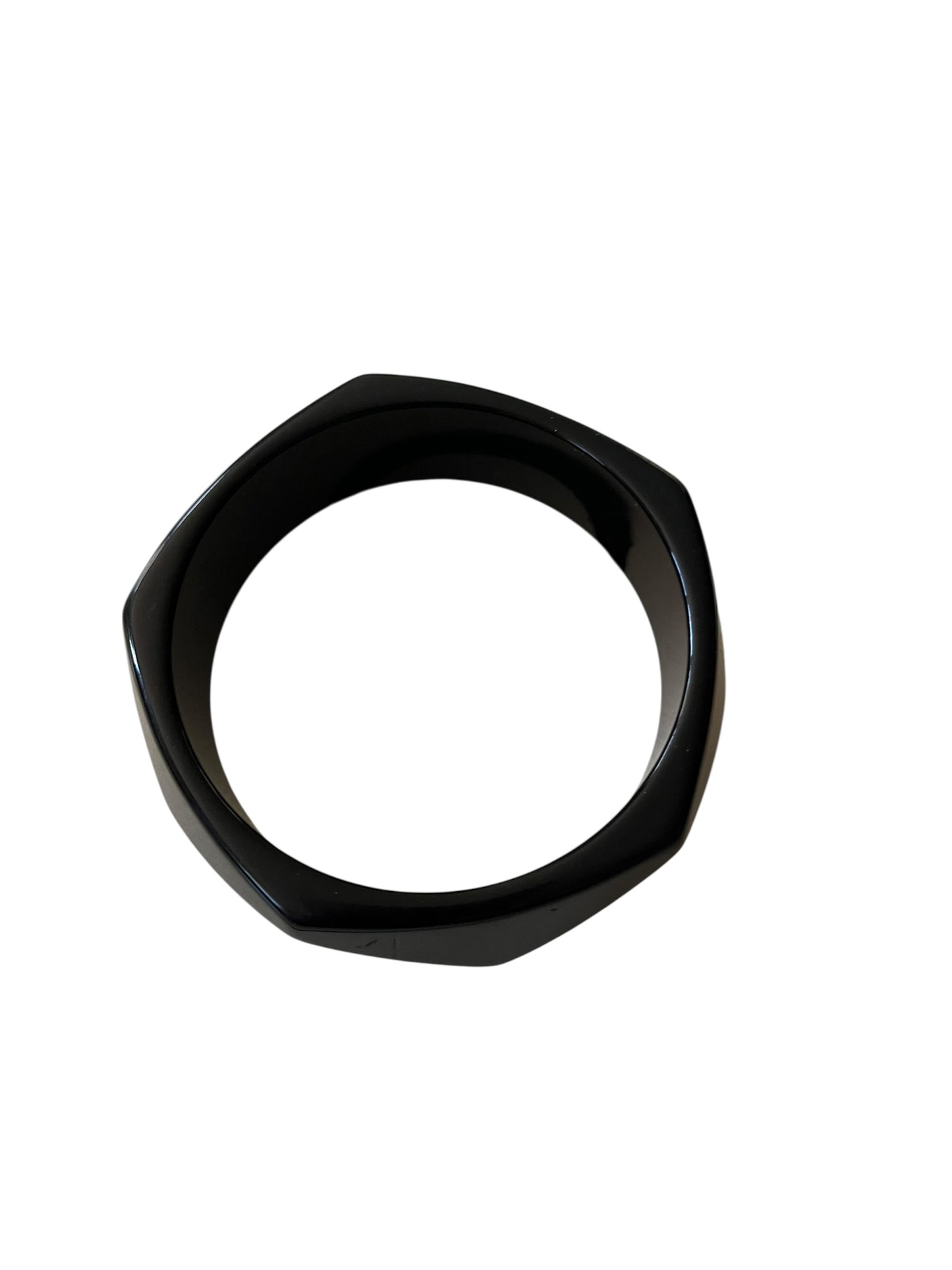 BLACK HEXAGON BANGLE