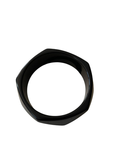 BLACK HEXAGON BANGLE