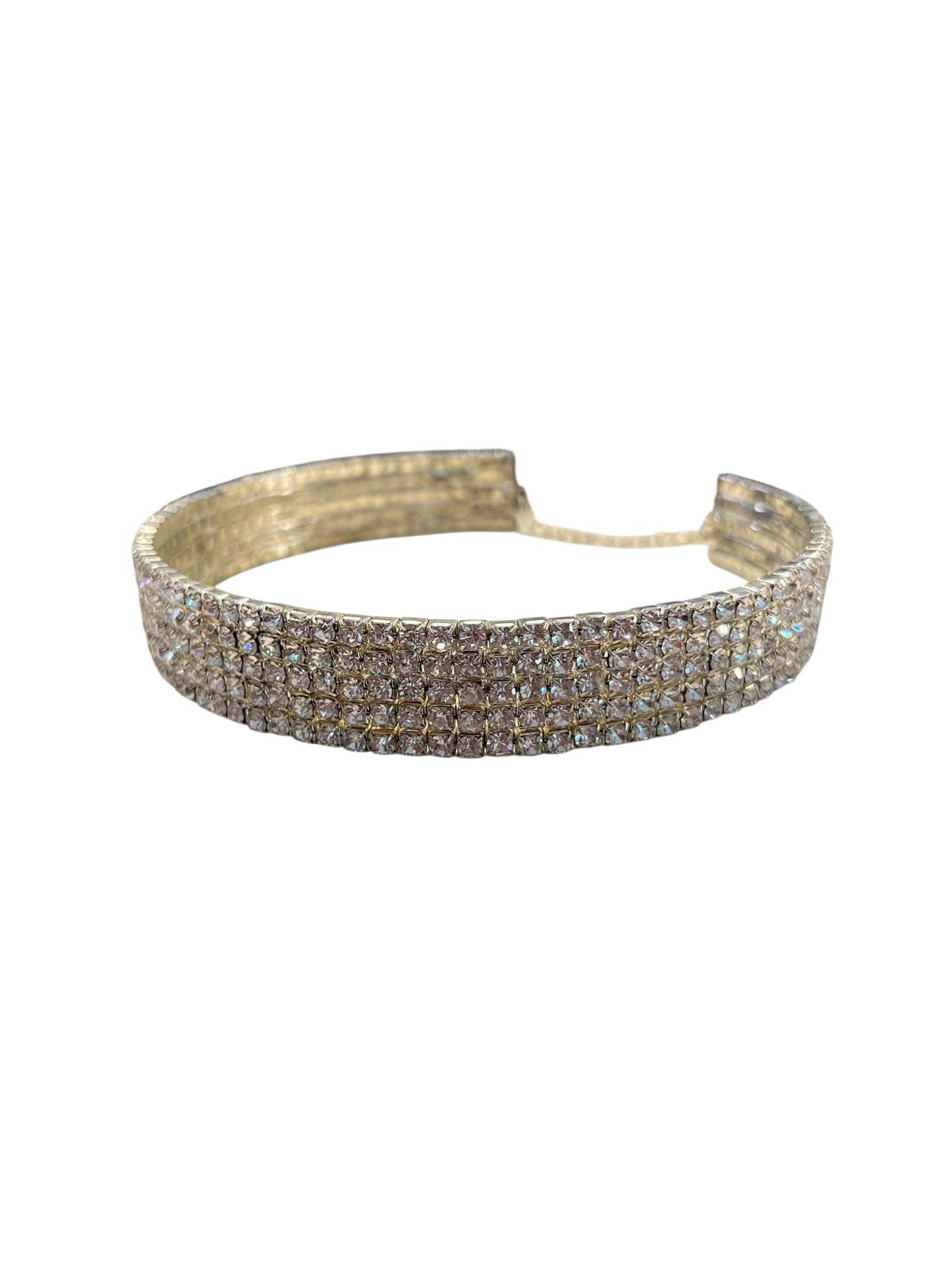 DIAMANTE CUFF CHOKER