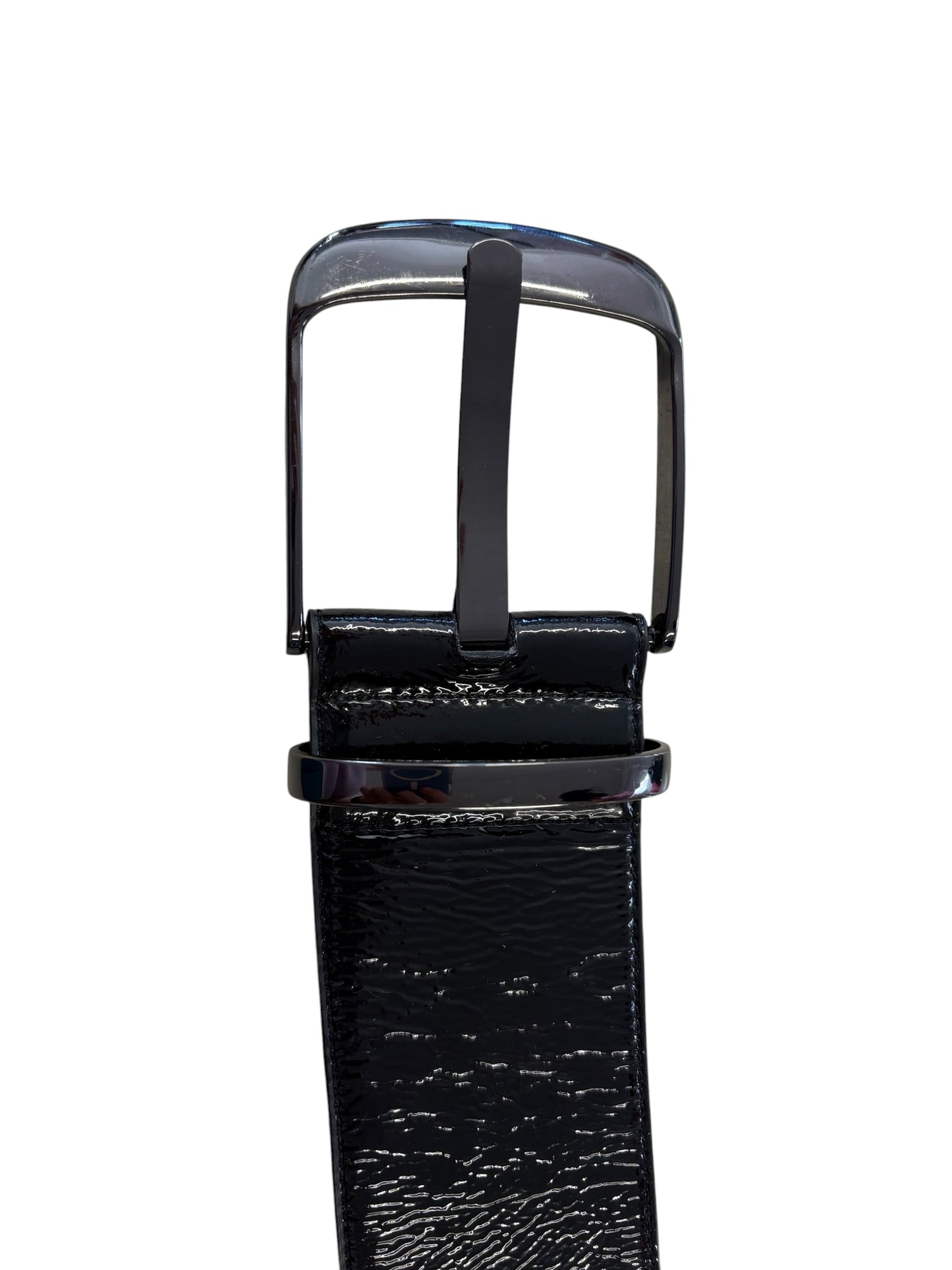 CUE BLACK PATENT LEATHER BELT | S