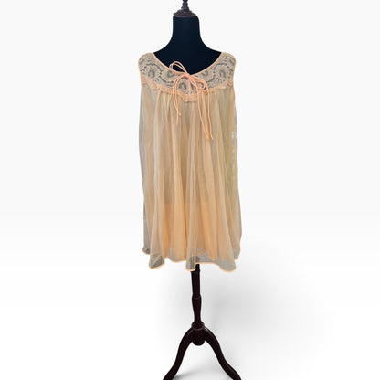 PEACH LACE NIGHTIE | 14