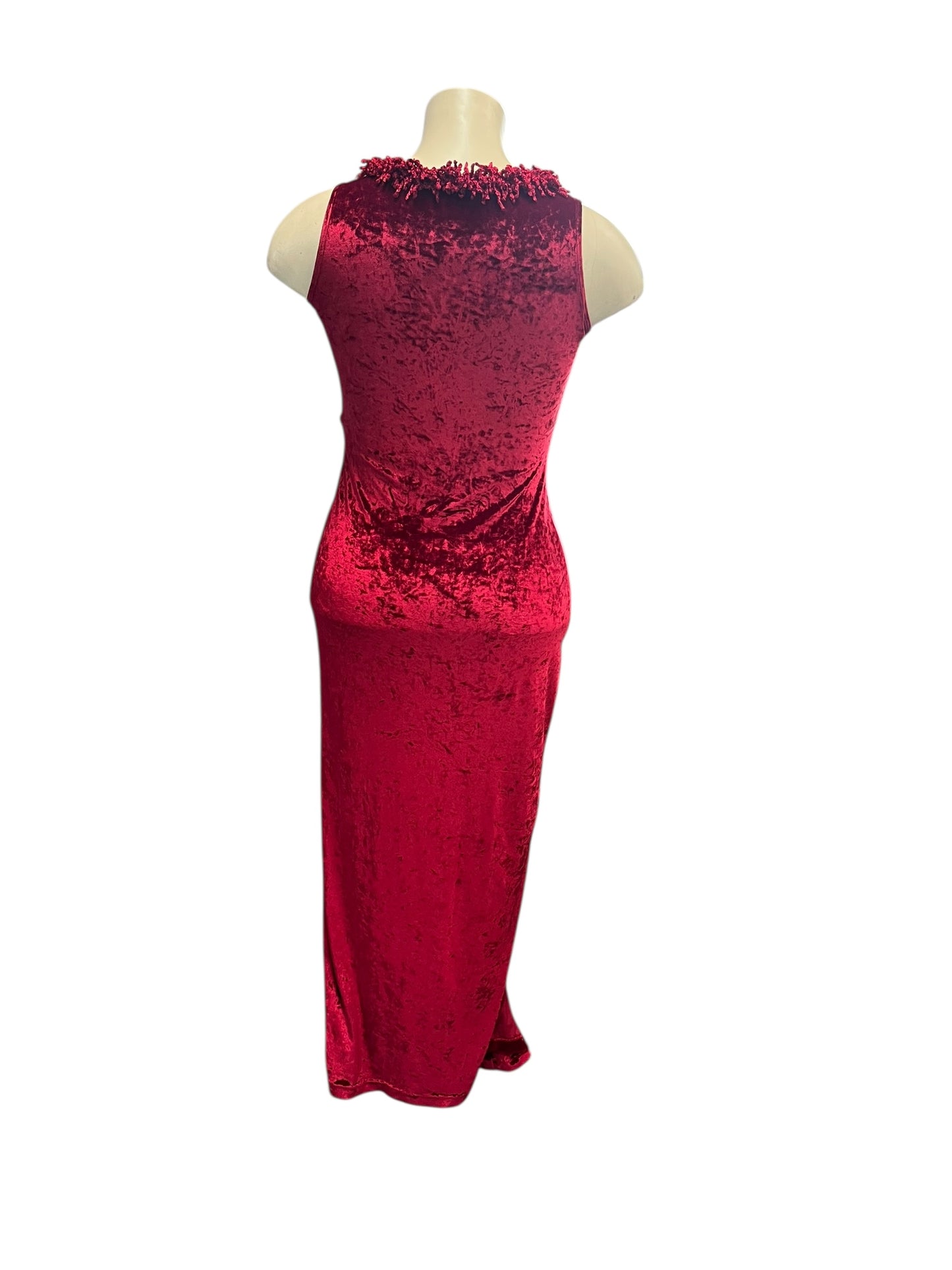 LISA HO RED VELVET DRESS | 12