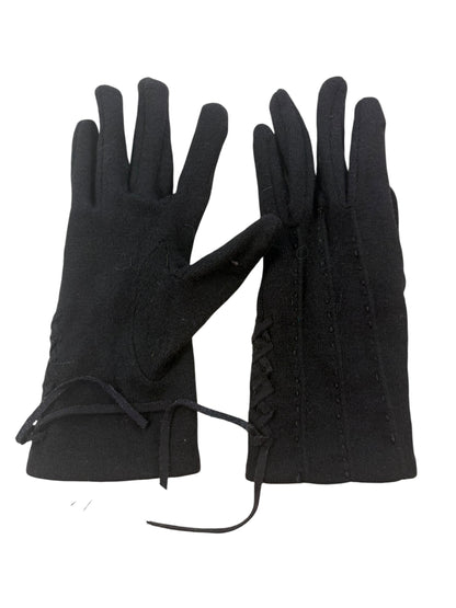 WOOL WRISTLET EMBELLISHED GLOVES